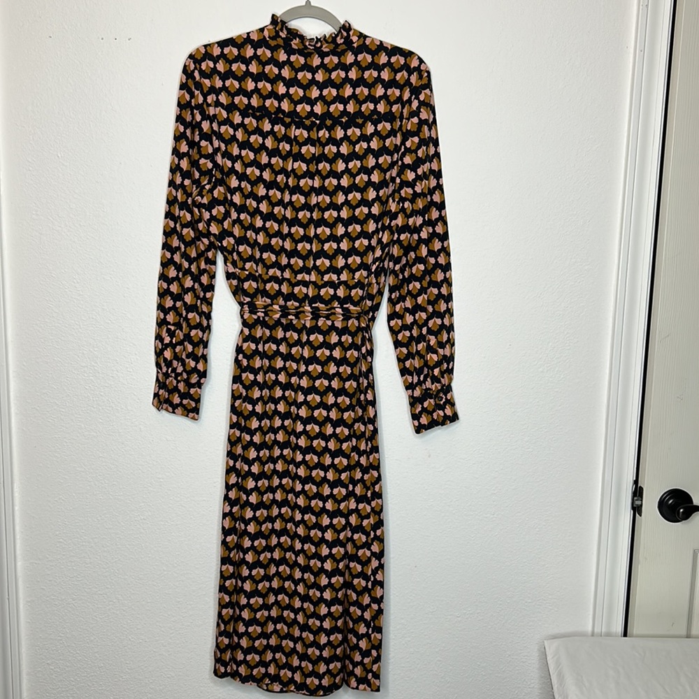 Boden Clover Midi Dress with Sash Waist size 14 - Picture 2 of 7